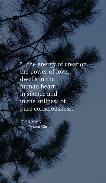 John Main says the power of love dwells in the human heart in silence.