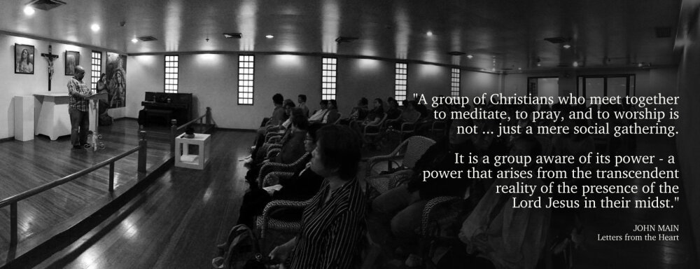 John Main says a group of Christians who meet to meditate is not a mere social gathering.