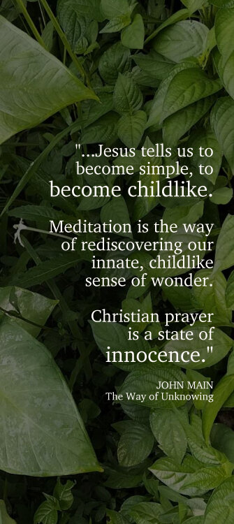 John Main says Christian prayer is a state of innocence.