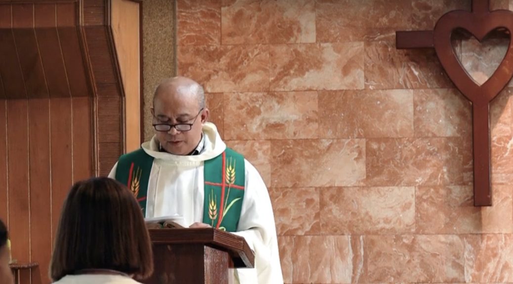 Fr. Pachomius presiding at Mass in Davao last October 6, 2024