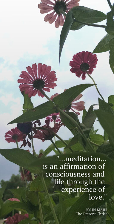 John Main says meditation is an affirmation of consciousness and life.