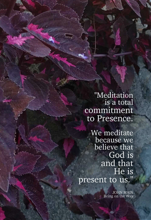 John Main says meditation is a total commitment to Presence.