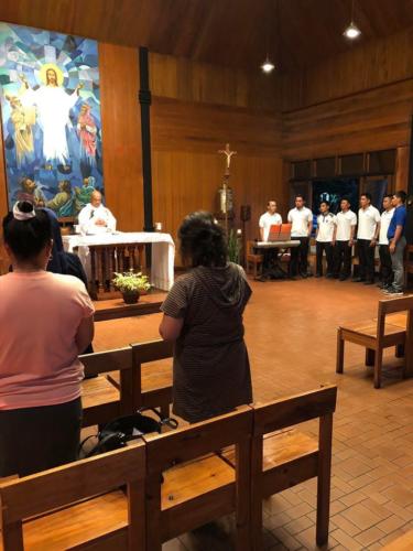 Mass with boys' choir at the old chapel